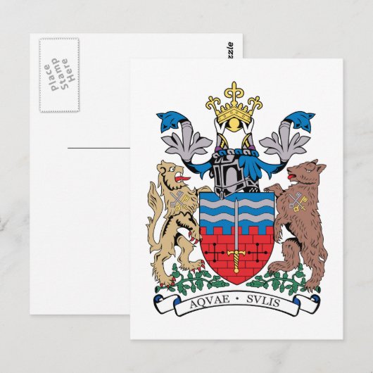 Wappen Postkarte (Vorne/Hinten)