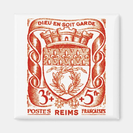 Wappen, Reims Frankreich Magnet (Vorne)