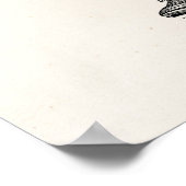 Wappen Ritter Schwertschwert mittelalterliches Sch Poster (Ecke)