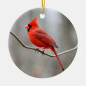 Wappen Roter Kardinal Keramik Ornament (Vorne)