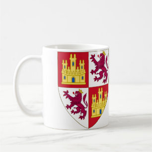 Wappen Royal Coat of Arms Krone Kastilien Kaffeetasse