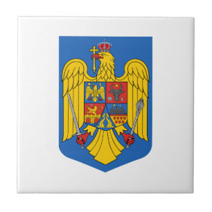 Wappen Rumänien Landeswappen Symbol Emblem Flagge Fliese