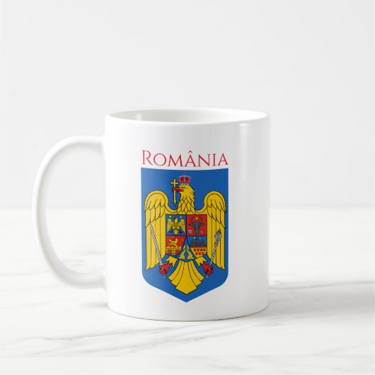 Wappen Rumäniens Kaffeetasse (Links)