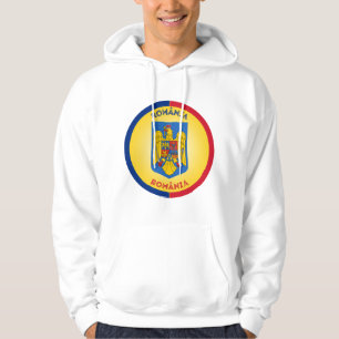 Wappen Rumäniens Kreisform Hoodie