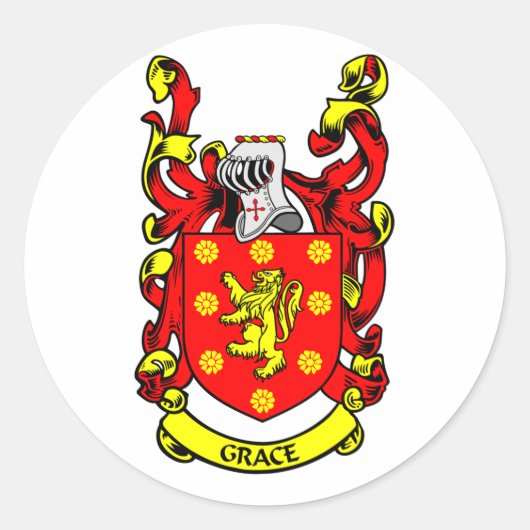 Wappen Runder Aufkleber (Vorderseite)