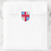 Wappen Runder Aufkleber (Tasche)