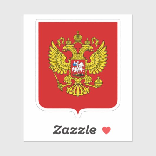 Wappen Russlands (Russische Föderation) Aufkleber (Blatt)