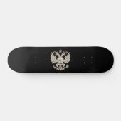 Wappen Russlands - weiße Version Skateboard (Horizontal)