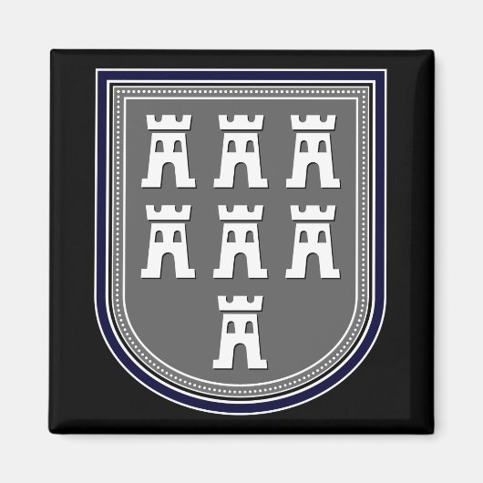 Wappen Sachsens Magnet (Vorne)