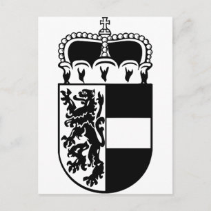 Wappen Salzburgs Postkarte