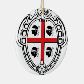 Wappen Sardiniens (Italien) Keramik Ornament (Rechts)