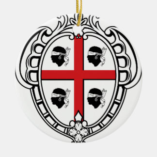 Wappen Sardiniens (Italien) Keramik Ornament