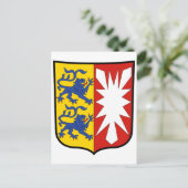 Wappen Schleswig-Holstein Offiziell Deutschland Postkarte (Stehend Vorderseite)