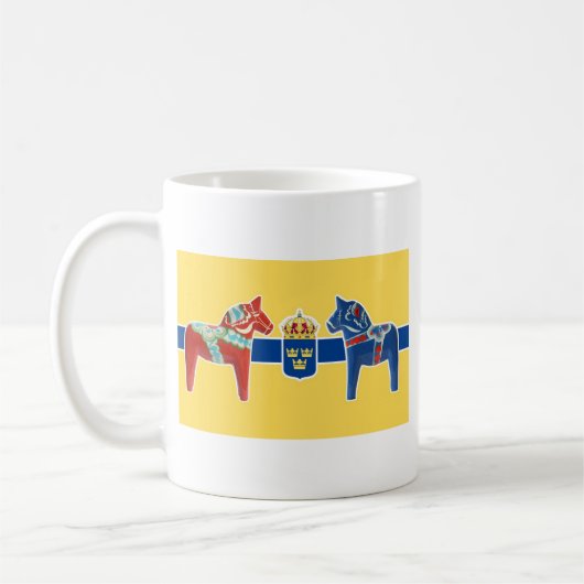 Wappen Schwedens Dala Kaffeetasse (Links)
