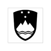 Wappen Sloweniens Gummistempel (Prägung)