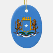Wappen Somalias Keramik Ornament (Hinten)
