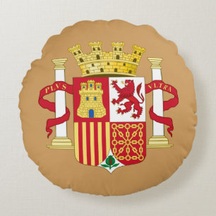 Wappen Spaniens Rundes Kissen