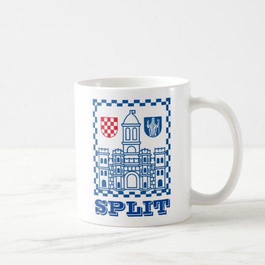 Wappen Split, Kroatien Kaffeetasse (Rechts)