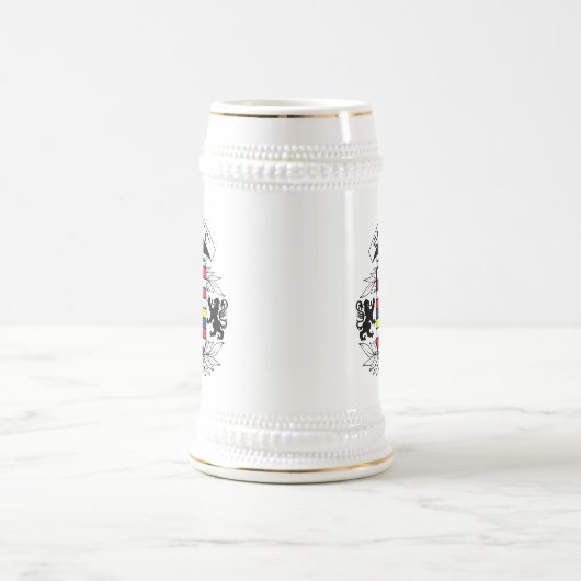 Wappen Stein Bierglas (Mittel)