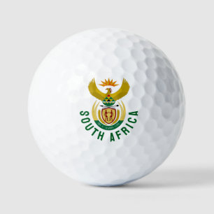 Wappen Südafrikas Golfball