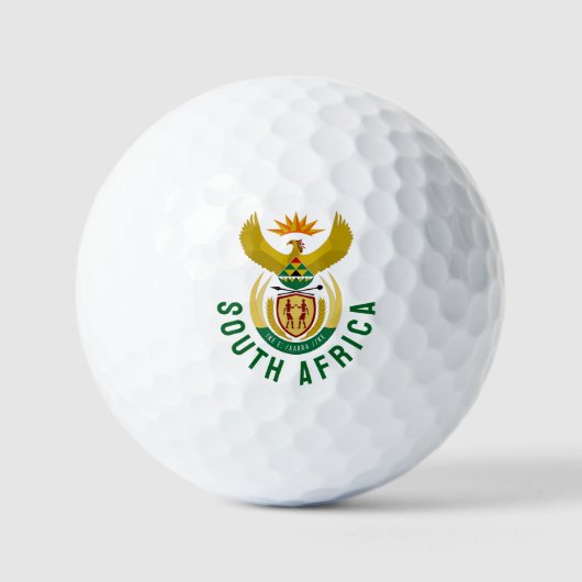Wappen Südafrikas Golfball (Vorderseite)