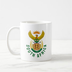 Wappen Südafrikas Kaffeetasse