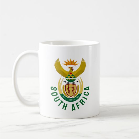 Wappen Südafrikas Kaffeetasse (Links)