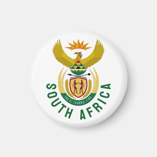 Wappen Südafrikas Magnet (Vorne)