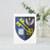 Wappen-Surrey-Coat Postkarte (Stehend Vorderseite)