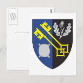 Wappen-Surrey-Coat Postkarte (Vorne/Hinten)