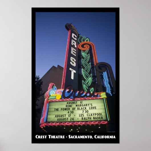 Wappen Theater, Sacramento 11x17 Poster (Vorne)