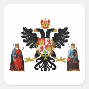 Wappen Toledos (Spanien) Quadratischer Aufkleber