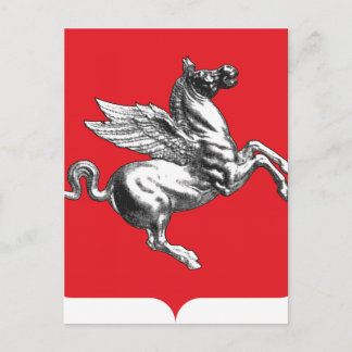 Wappen Toskana (Italien) Postkarte
