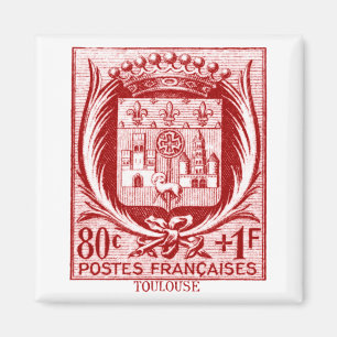 Wappen, Toulouse Frankreich Magnet