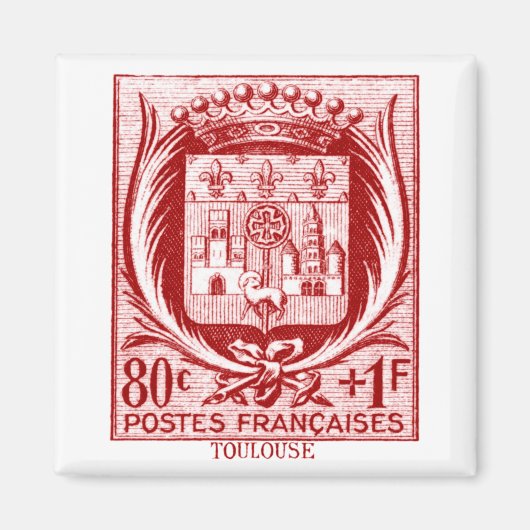 Wappen, Toulouse Frankreich Magnet (Vorne)