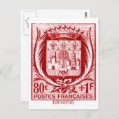 Wappen, Toulouse Frankreich Postkarte (Vorne/Hinten)