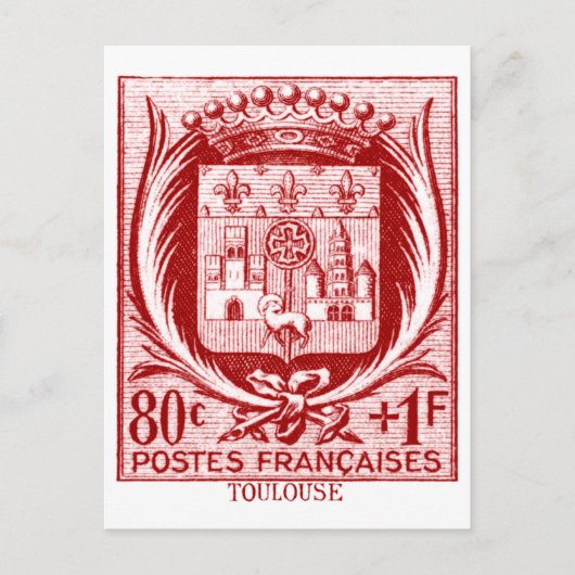 Wappen, Toulouse Frankreich Postkarte (Vorderseite)
