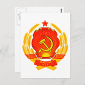 Wappen Ukraine Offizielles Heraldry-Symbol-Logo Postkarte (Vorne/Hinten)