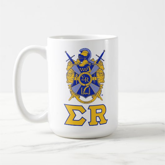 Wappen und Tasse des Sigma-R (Links)