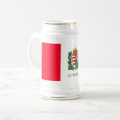 Wappen Ungarn Budapest Geschenke Bierglas (Vorderseite Links)