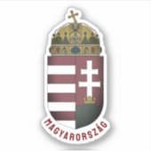 Wappen Ungarns Aufkleber (Vorderseite)