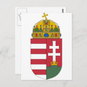 Wappen Ungarns Postkarte (Vorne/Hinten)
