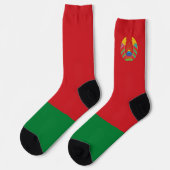 Wappen unter der weißrussischen Flagge Socken (Linkes Detail)