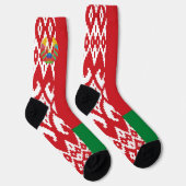 Wappen unter der weißrussischen Flagge Socken (Rechts)