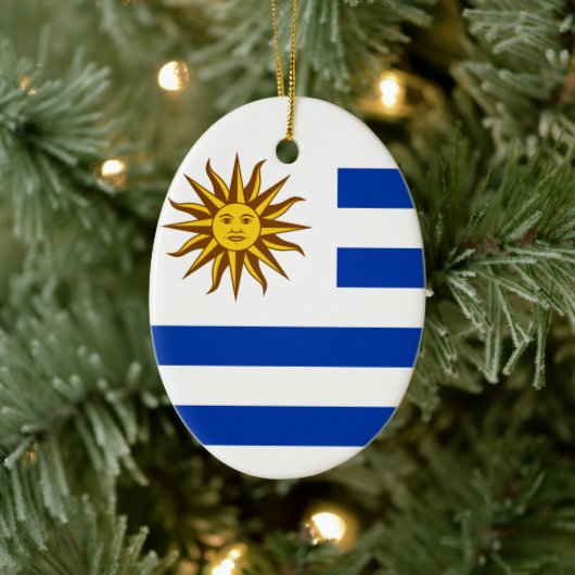 Wappen Uruguays Keramik Ornament (Baum)