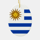 Wappen Uruguays Keramik Ornament (Hinten)