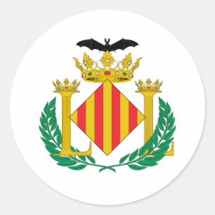 Wappen Valencias Runder Aufkleber