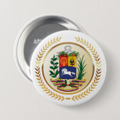 Wappen Venezuelas Button (Vorne & Hinten)