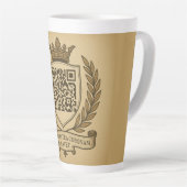 Wappen Veritas Intram Corona Coronam Latet Milchtasse (Rechte Ecke)