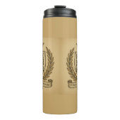 Wappen Veritas Intram Corona Coronam Latet Thermosbecher (Vorderseite)